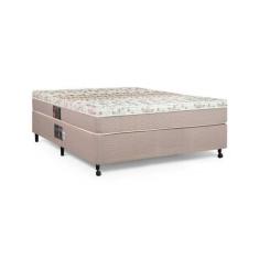 Imagem de Cama Box + Colchão Casal Class Molas Pocket One Face Castor Com Box Si