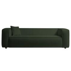 Imagem de Sofá 2 Lugares 160cm Orgânico Luxo Recepção Cecília Linho - Amarena Móveis Cor Verde