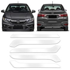 Imagem de Kit Bumper Parachoque Protetor Universal Transparente Grande