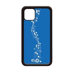 Imagem de Capa Blue Energetic Music 5-le Staff para iPhone 12 Pro Max para Apple Mini Mobile Case