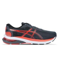 Imagem de Tênis ASICS GEL-Shogun 6 - Masculino - Cinza com Laranja e Branco-Masculino