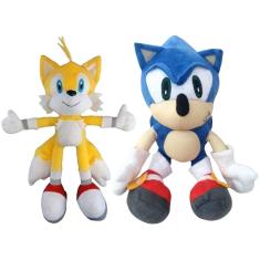 Imagem de Pelúcias Sonic e Tails - 02 Personagens