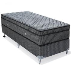 Imagem de Cama Box Com Orthotel Luxo Solteiro Molas Superlastic Ortobom