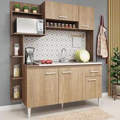 Imagem de Cozinha Compacta 5 Portas 1 Gaveta Sofia Fellicci Teka/carvalho