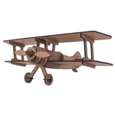 Imagem de Quebra-Cabeça Mdf 3D Avião Pasiani