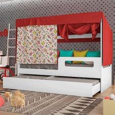 Imagem de Cama Infantil Circus Tenda com Cama Auxiliar Pura Magia Branco