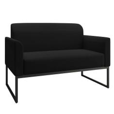 Imagem de Namoradeira 02 Lugares Linho Preto A79 Preto