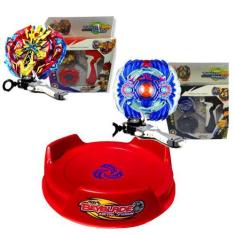 Imagem de Beyblade Combo Xcalius X Horusood + Lançadores +  Arena De Batalha - T