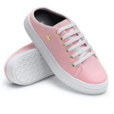 Imagem de Tênis Mule Feminino Sapatênis Casual Calce Fácil Slip On Sapatilha Confortável Leve Moderno-Feminino