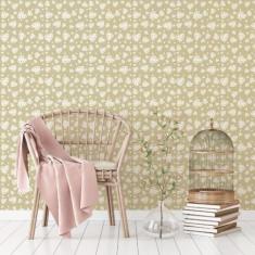 Imagem de Papel de Parede Infantil Corações Pastel