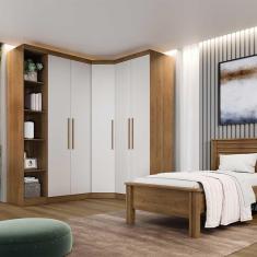 Imagem de Guarda Roupa Modulado Safira 5 Portas em MDF Clic Móveis