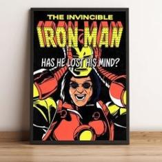 Imagem de Quadro decorativo The Invincible Iron Man marvel comics