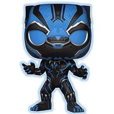Imagem de Funko Marvel Pantera Negra Brilho em Figura de Vinil Pop Escuro