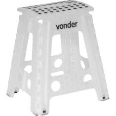 Imagem de Banqueta Banco Plástico Multiuso Vonder Dobravel 150kg 450mm
