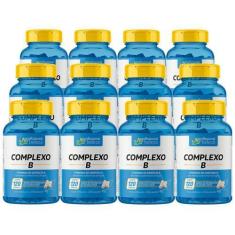 Imagem de Kit 12 Vitamina Do Complexo B Profissional 120 Cápsulas - Profissional