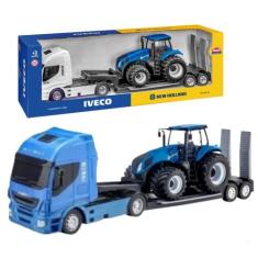 Imagem de Caminhão Iveco Hi-Way Plataforma C/ Trator New Holland T8 - Usual Brin