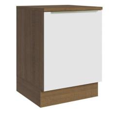 Imagem de Balcão 60 cm 1 Porta Rustic/branco Veludo Lux Madesa