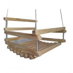 Imagem de Balanço Gangorra Infantil Madeira 35x35 Suporta 80 Kg