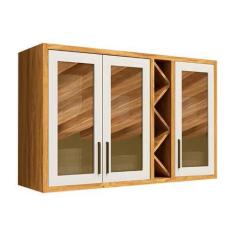 Imagem de Armário de Cozinha Modulado Tempranillo c/ 3 Portas Vidro Reflecta 120