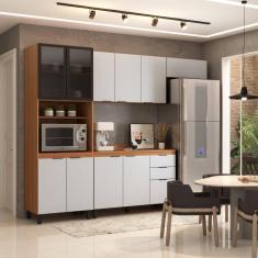 Imagem de Cozinha Completa Torino 11 Portas 2 Gavetas Amêndola Touch/Nude Prime Tx - Pnr Móveis