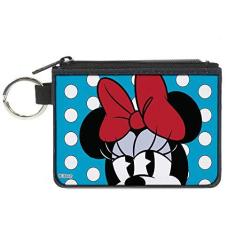 Imagem de Buckle-Down Bolsa feminina padrão de lona Minnie Mouse, 10,8 x 8,2 cm