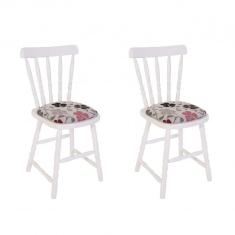 Imagem de Conjunto 2 Cadeiras Estofadas Dalas Ecomóveis /Floral