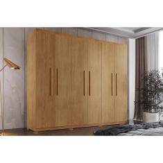 Imagem de Guarda Roupa 6 Portas e 2 Gavetas c/ Pés Espanha Naturale - Rufato
