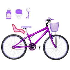 Imagem de Bicicleta Infantil Aro 24 Alumínio Violeta E Lilás