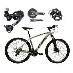 Imagem de Bicicleta Aro 29 Ksw Xlt Shimano Deore E Altus 27v Freio Hidráulico Garfo Trava - Prata Tam.19