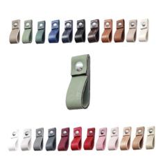 Imagem de Kit com 04 Puxadores Doba Parafuso para Móveis Armário Guarda Roupa Gaveta Porta Baús Caixas Bandeja Cesto Tábua - Cor Textura de Couro…