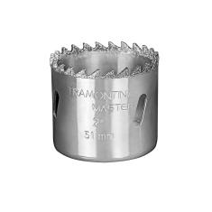 Imagem de Serra Copo Diamantada 64mm-2.1 2,corpo Aco Especial Dentes Metal Duro,cromado Rosca 1 2 Tramontina