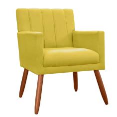 Imagem de Poltrona Decorativa Cecilia Pés Palito Suede  - DS Estofados