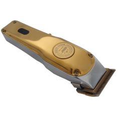 Imagem de Maquina Corta Cabelo Barba Pelo Barbearia e Tosa Profissional Dourada Visor Lcd 5w Forte