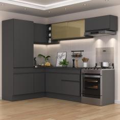 Imagem de Armário De Cozinha Completa De Canto Multimóveis Preto