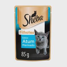 Imagem de Ração Úmida Sheba Sachê para Gatos Filhotes Sabor Atum 85g