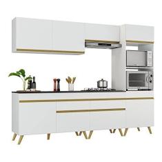 Imagem de Cozinha Completa Multimóveis Veneza Gw Fg3713 com Armário e Balcão Branca