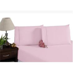 Imagem de Jogo De Lençol Solteirão 2 Peças 180 Fios Com Elástico Para Cama De So