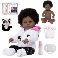 Imagem de Boneca Tipo Reborn Menina Pandinha Baby Fofa Pode Dar Banho