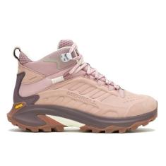 Imagem de Merrell Moab Speed 2 Tênis feminino de couro impermeável para caminhada, Adobe Rose, 40
