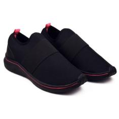 Imagem de Tênis Infantil Confort Sliper On sem Cadarço - Lig Shoes, Preto, Rosa,