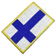 Imagem de Bandeira Finlândia Patch Bordado Para Uniforme Camisa Kimono