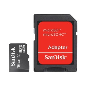 Imagem de Cartão de Memória Micro SDHC com Adaptador SanDisk 16 GB SDSDQM-016G