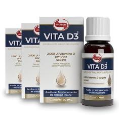 Imagem de Kit 3 Vita D3 2000ui Vitafor 10ml em Gotas