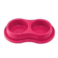 Imagem de Comedouro Bebedouro Duplo Anti-Formigas Cão Gato G Rosa - Valtec Shop