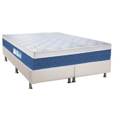Imagem de Cama Box Queen: Colchão Molas Probel Prolastic Blue + Base Crc Courano White(158X198)