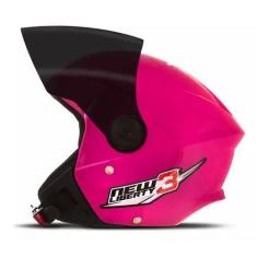 Imagem de Capacete Aberto Pro Tork New Liberty 3 Three  Viseira Fumê, ROSA