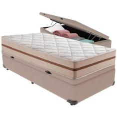 Imagem de Cama Box Baú e Colchão Classic 26 cm Molas ensacadas Solteiro Anjos,  