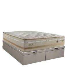 Imagem de Conjunto: Box Com Baú Bipartido + Colchão Koln Molas Maxspring Casal 138x188x79