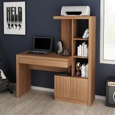 Imagem de Escrivaninha Estante com 2 Portas e Gaveta ME4143 Amêndoa Tecnomobili