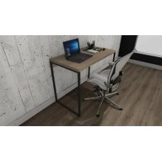 Imagem de Escrivaninha de Escritório Estilo Industrial 90cm, em aço/mdf. - Lenna